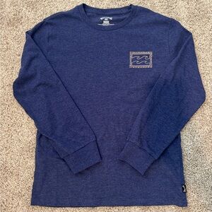 Boys Billabong Navy Long Sleeve Tee